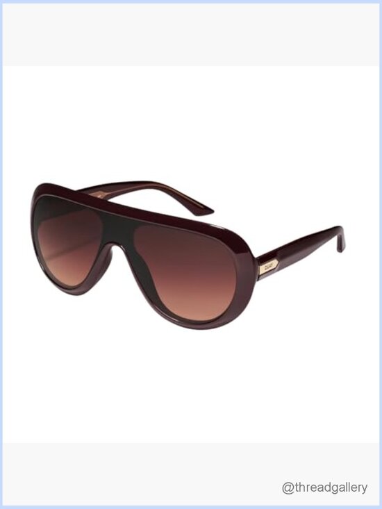 Shield Aviator Sunglasses with Accessory Kit Unisex